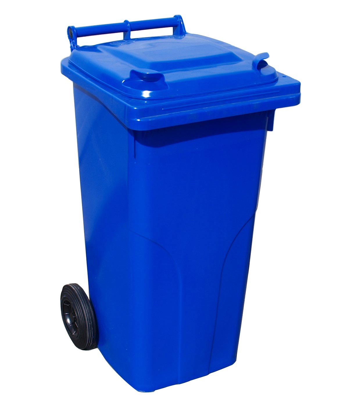 03203 Conteneurs Poubelle à Déchets 2 Roues, 120L, 940mm x 480mm x 540mm, Bleu
