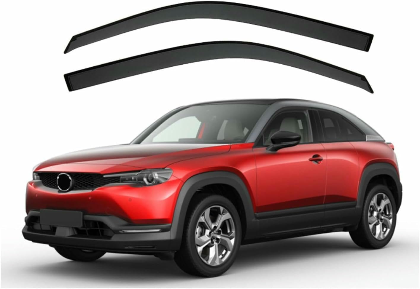 QILING Car Rain Shield,for Mazda MX30 MK1-DR 2020-2023 Car Wind-Deflectors Window Visors Window rain Cover Shield Car Rain Shield Window Rain Guards Car Rain Shield