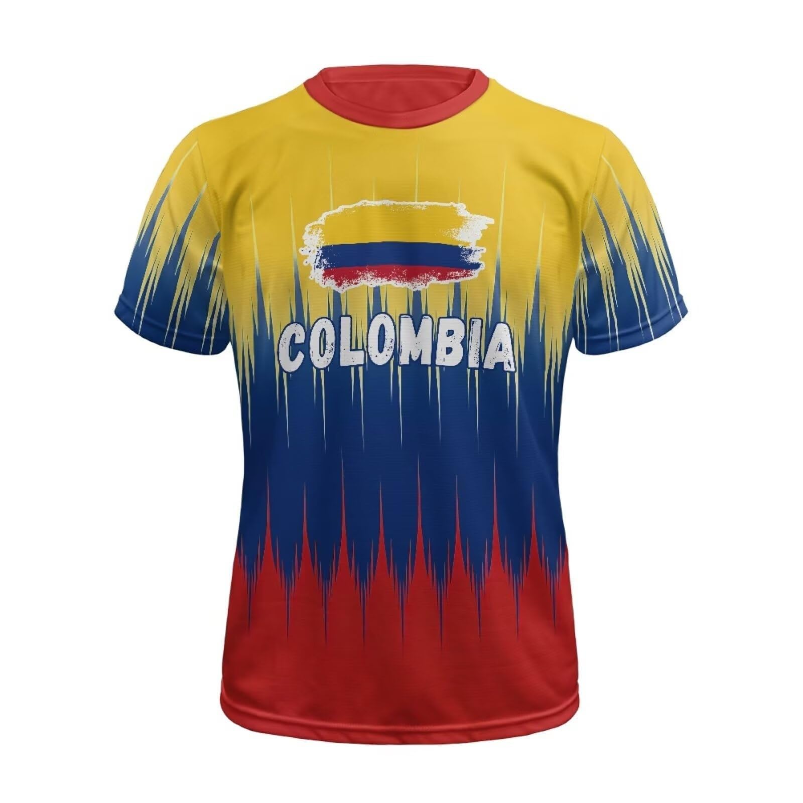 FIFA 2026 Mens World Cup T Shirt,Spain Football Shirt Mens Regular Fit T-Shirts Breathable Short Sleeve Moisture-Wicking Tees with Flag Printed Crew Neck Tops Summer Clothes for Workout Blue