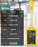 Kohree RV Surge Protector 30 Amp, Power Surge Voltage Protection Waterproof, Circuit Analyzer RV Adapter Plug for Travel Trailers Camper Outdoor, 30A 12000J-Yellow