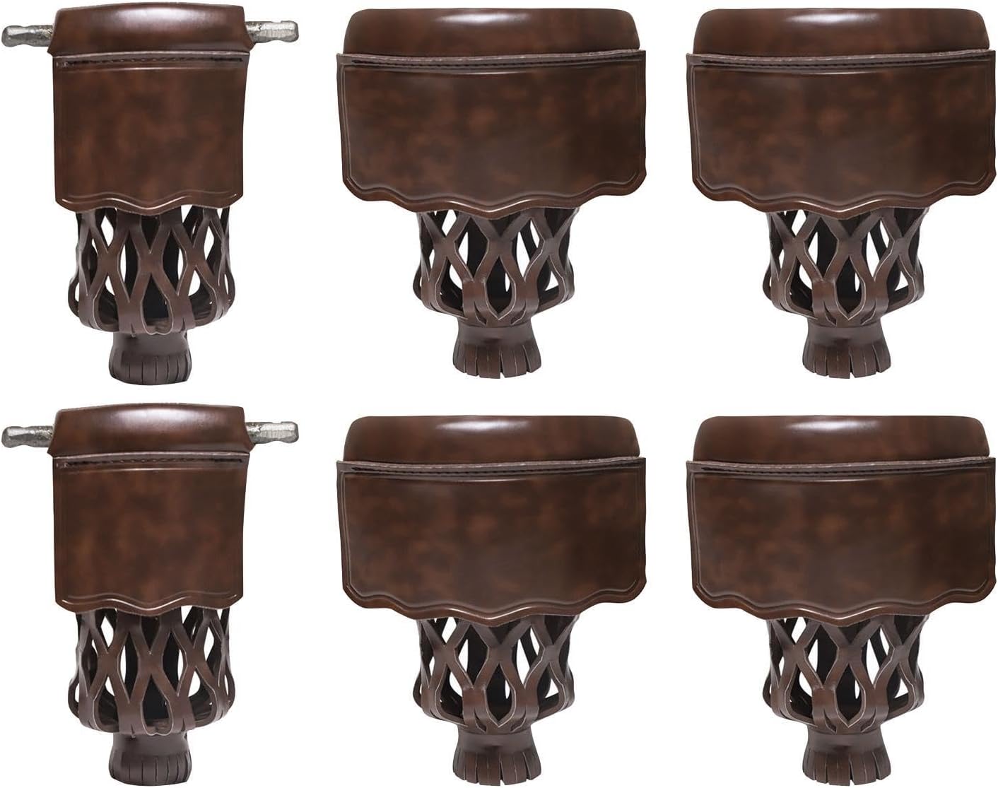 Premium Leather Billiard Table Pockets Set