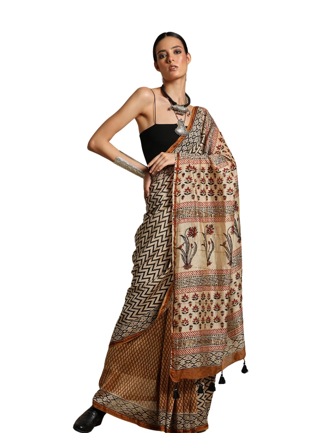Women Maheshwari SILK Saree | Saree for Women | Breathable Daily Wear Summer Saree | Latest Traditional Ethnic Saree for Wedding, Festival & Daily Wear | SAREE-picture-19