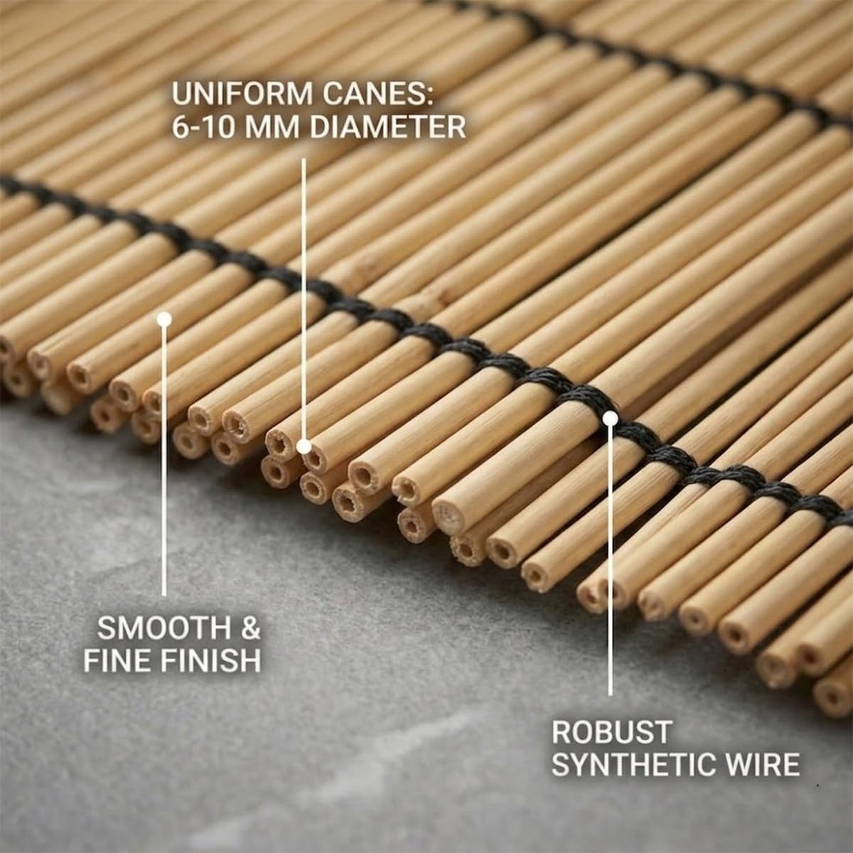 Générique Brise Vue Balcon Canisse en Roseau Naturel 1.0mx5.0m Canisse Bambou Brise Vue, Cache Vue et Pare Vue Occultant pour Clôture Terrasse Palissade Jardin Extérieur Résistante aux Intempéries