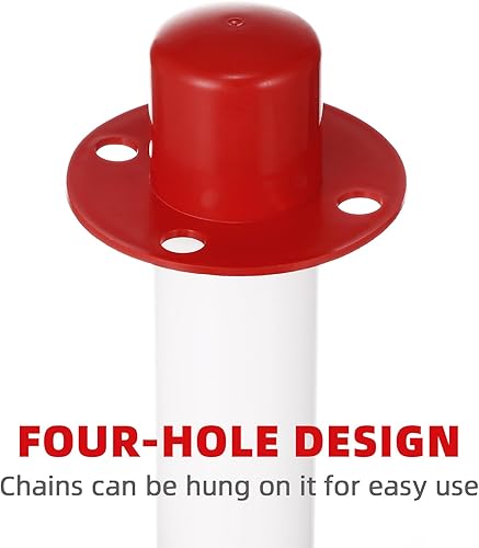 Miniatura 5 de GANAZONO Conos de estacionamiento delineador de tráfico con base rellenable, columna elástica, relleno de agua, cono de seguridad para garaje,