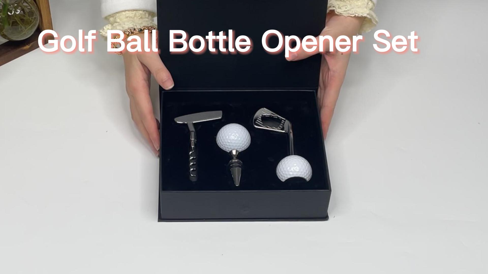Set Ouvre-bouteille De Balle De Golf Unique Pour Les Occasions Festives Et Les Cadeaux