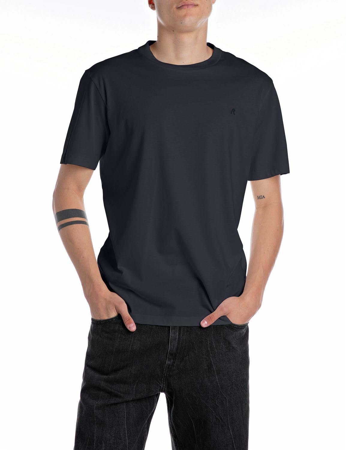 Replay Men's M3097 T-Shirt, 067 Night Blue, XL