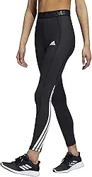 Calças Techfit Long 3 listras justas adidasFeminino