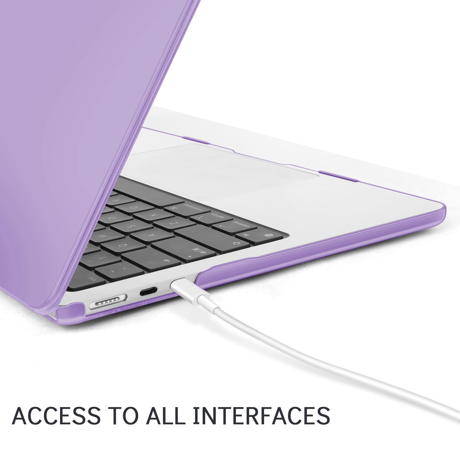 TECOOL Funda para MacBook Pro 13 Pulgadas 2016-2022 (M2 M1 A2338 A2289 A2251 A2159 A1989 A1706) con Touch Bar, Carcasa de Plástico Ultrafina y Cubierta del Teclado UE, Negro — view 15
