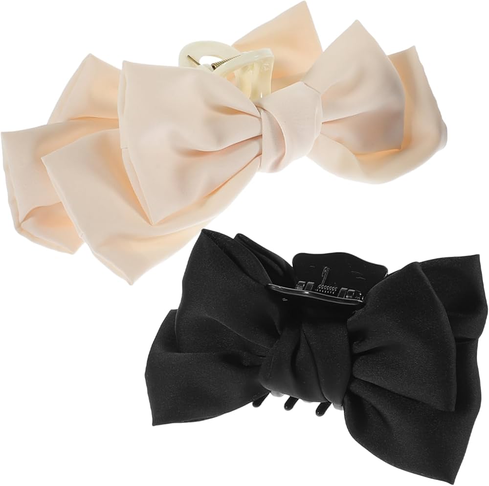 ヘアアクセサリー SILK SATIN BOW HAIR CLIPE Amazon.com : Zkptops 4Pcs Hair Bow Clips for Women Girls Silky