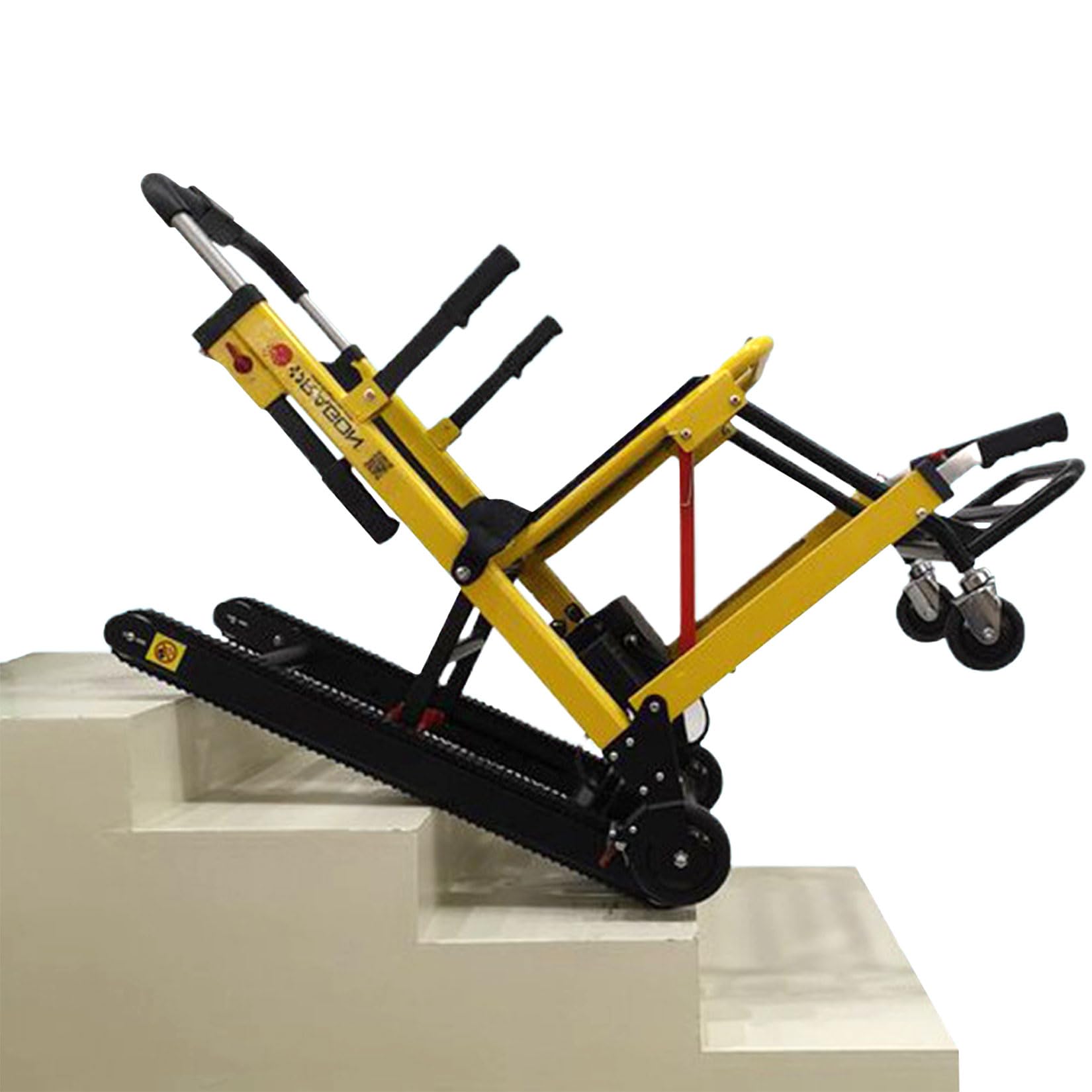 Automatische Hubtreppe, elektrischer Treppenstuhl, zusammenklappbarer Rollstuhl, Einzelpersonenbetrieb, Mobile tragbare Treppenlifte für ältere Menschen, Behinderte,Gelb
