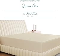 Vista 178 de Carressa Linen Sábana bajera ajustable 100% algodón tamaño King – Sábana bajera de 800 hilos King de algodón, lujosamente suave, refrescante