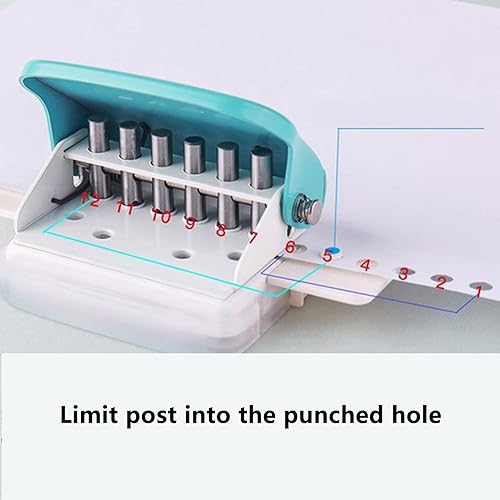 Miniatura 5 de Estink Máquinas de encuadernación manuales, mini máquina de encuadernación multiusos de 6 agujeros, máquina de encuadernación de libros de cincha,