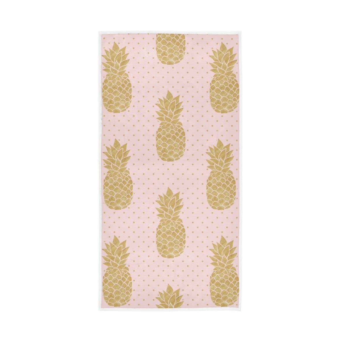 HUYGD Gold Pines Soft Bath Towel Absorbent Hand Towels for Bathroom Hotel Gym Spa 30"x15"