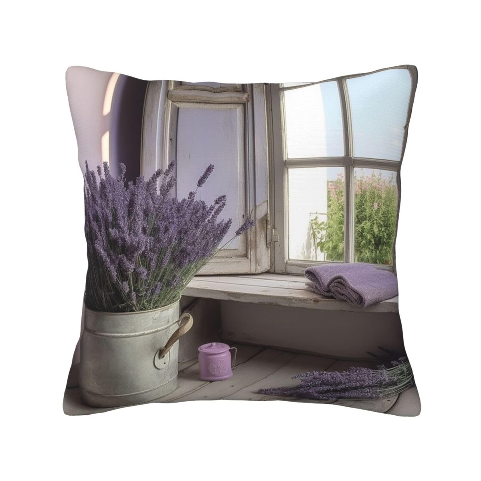 FodPand Lavender Home Throw Pillow Covers 12"X12" Super Soft Cozy Pillows Case Morden Decorative Cushion Cover for Sofa Couch Bed Home Decor