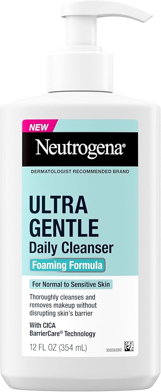 Neutrogena Ultra Gentle Foaming Facial Cleanser, Fragrance-Free, 12 fl oz