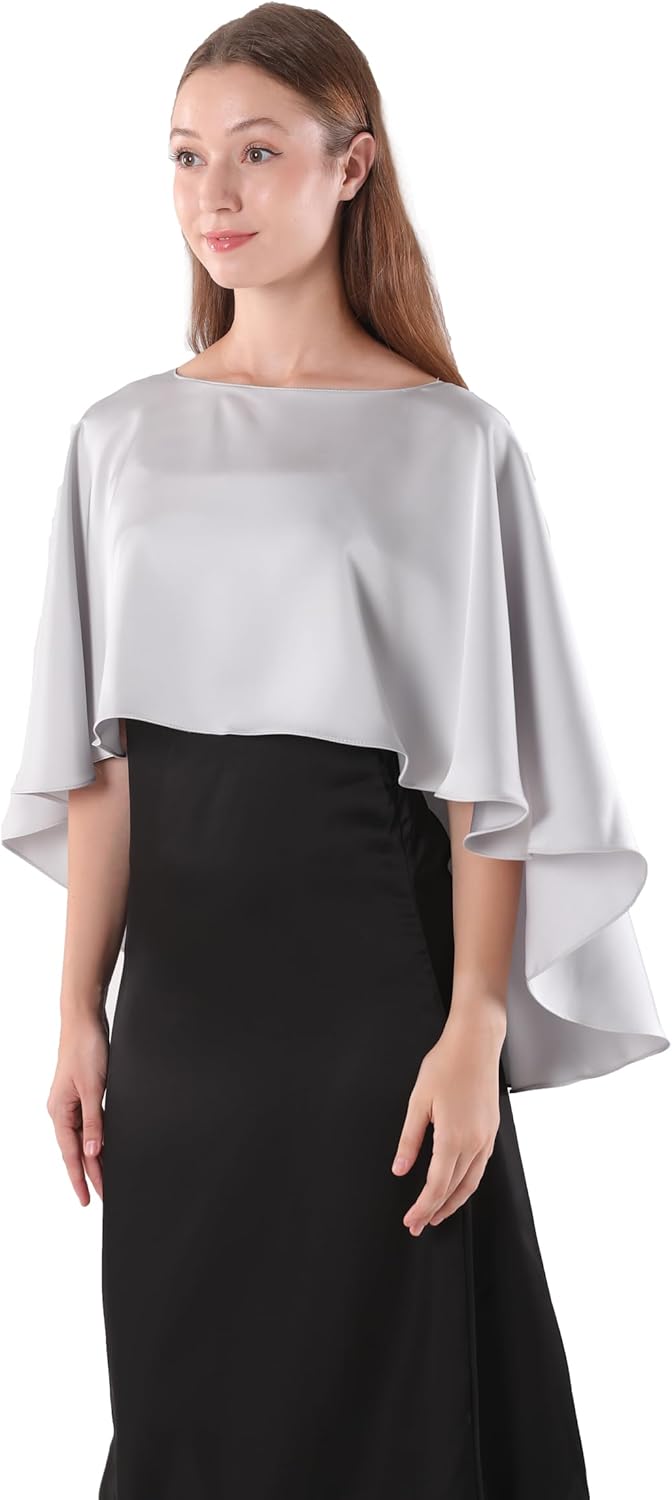 Shawls and Wraps for Evening Dress Stain Capelets for women Elegant shawl Wraps Wedding Cape Cover Up - Image 3