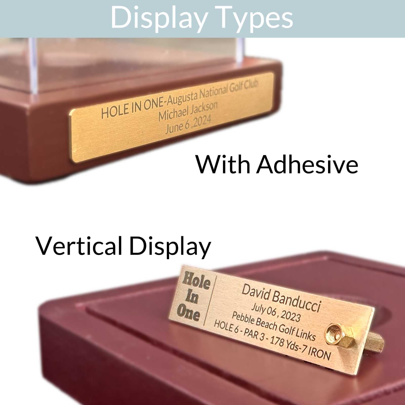 signxuni Baseball Display Cases Plaques - Engraved Brass Plate for Jersey Frame