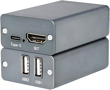 4K30Hz UVC to HDMI Converter/Adapter with Power Delivery, Compatible with DJI Osmo Action 4/5 & Pocket 3, Insta360, USB to HDMI, for Live Streaming, Webcam to TV/Monitor/Capture Card