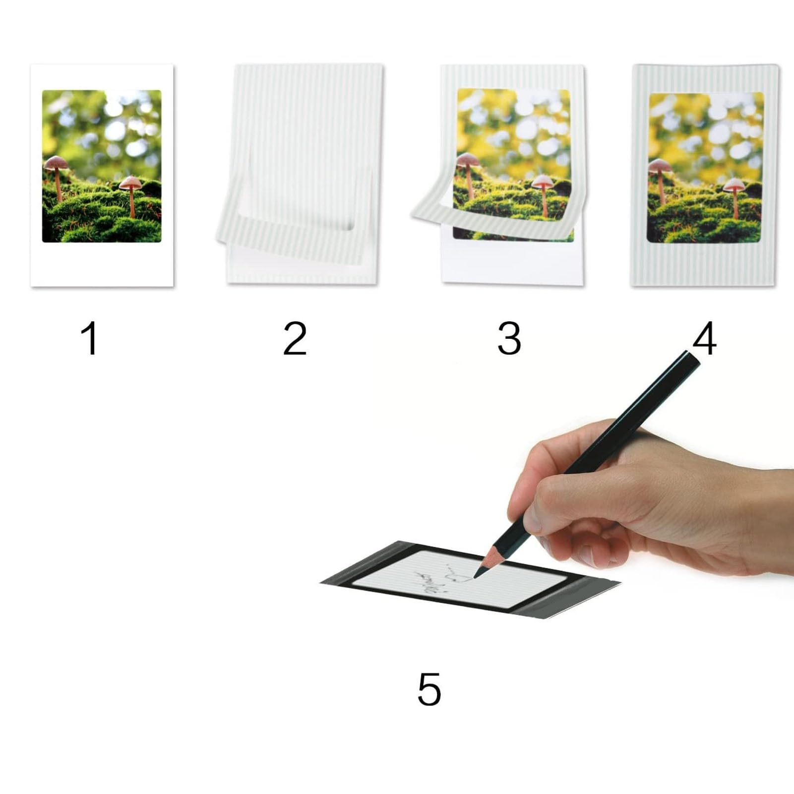 Zestaw akcesoriów do aparatu, etui ochronne, naklejki, ramki na zdjęcia, filtry, lusterko do selfie, album, kolor stokrotki dla miłośników kamer 11