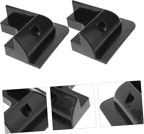Miniatura 9 de Yardwe 4pcs Solar Panel Support Hardware Brackets Ring Solar Charger Rv Solar Panel Kit Solar Panel Corner Mount Kit Plastic Black Rv Solar Panel