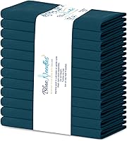 Vista 42 de Blue Needles Juego de 12 servilletas de tela sólida, 100% algodón, 18 x 18 pulgadas, lino suave, reutilizable, absorbente y lavable, ideal