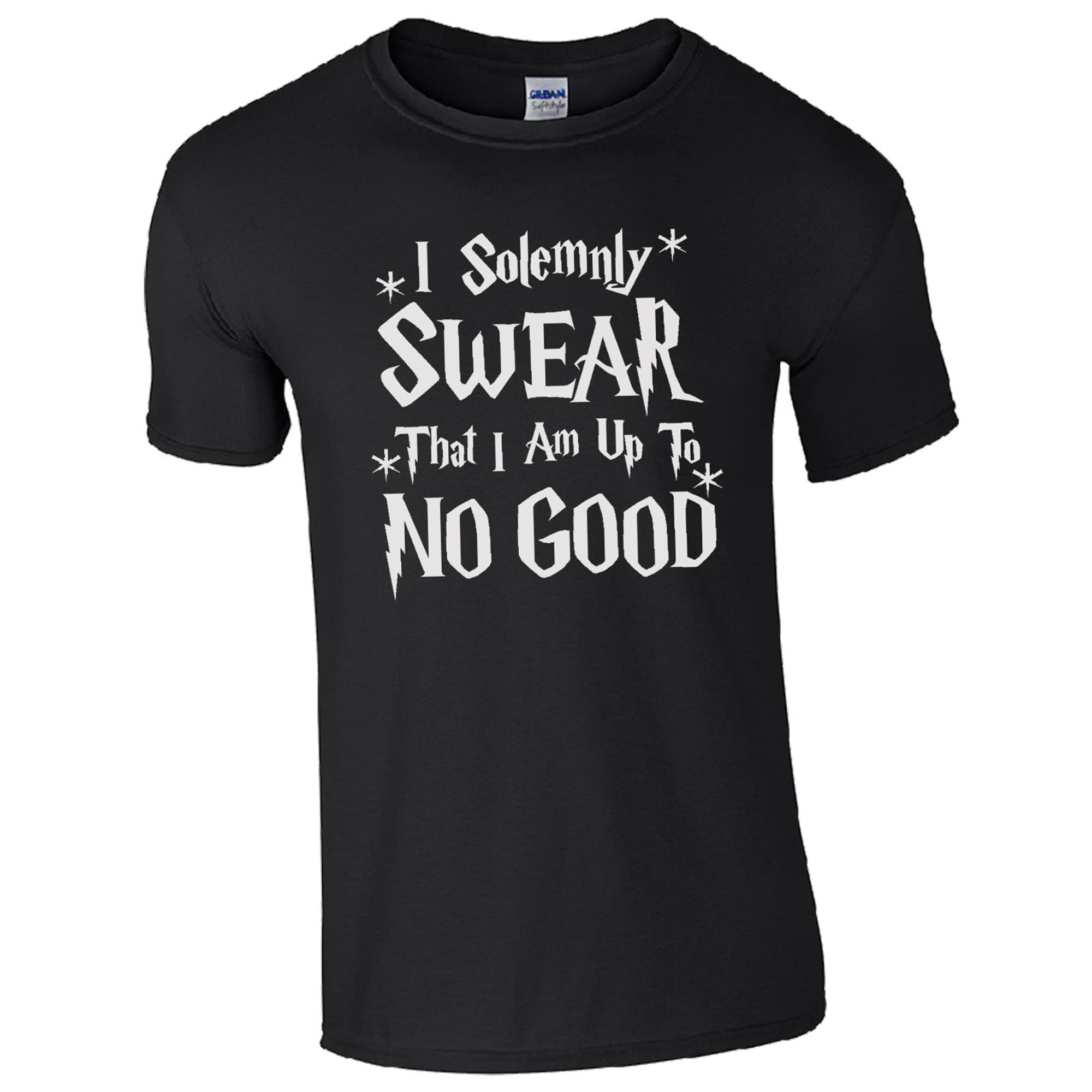 Unisex Black I Solemnly Swear That I Am Up To No Good T-Shirt (Small, )