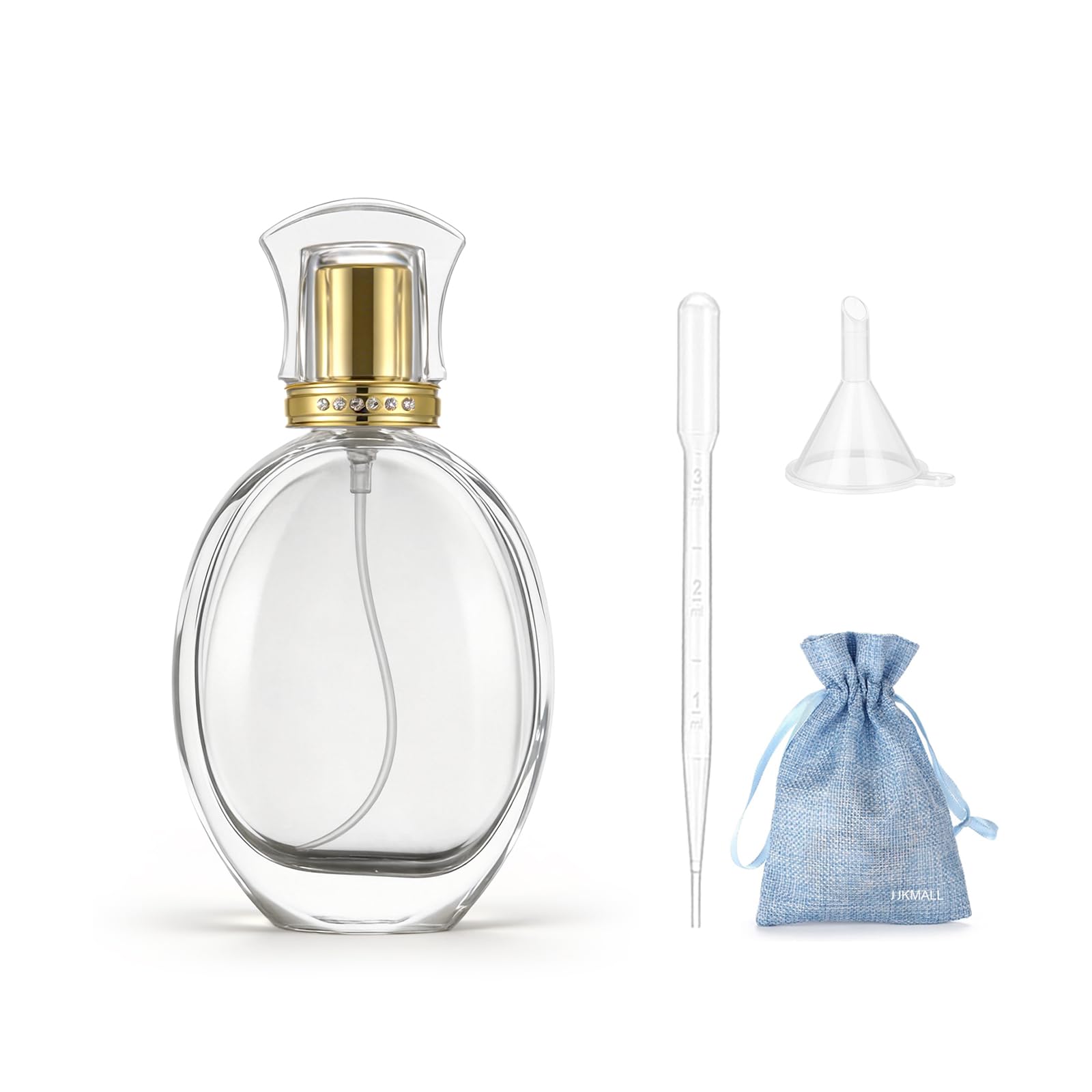 Amazon.com: JJKMALL 50ml 1.7oz Vintage Oval Shape Crystal Glass