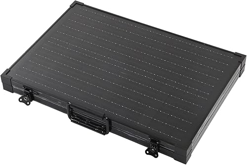 Miniatura 6 de Panel solar para camping, kit de panel solar plegable portátil mono panel solar con soporte, cargadores de batería solar y kits de carga (160 W)