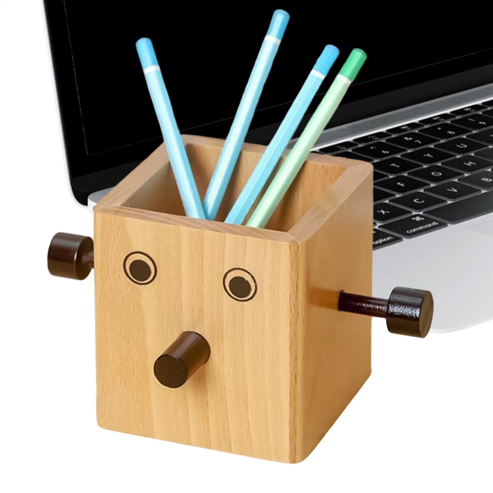 Support de lunettes de bureau en bois de fabrication artisanale