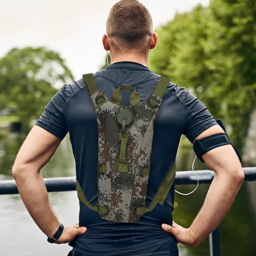 Mochila de hidratación al aire libre, mochila para correr con burbuja de agua de 3 L, Hydro Water Daypack para ciclismo y senderismo