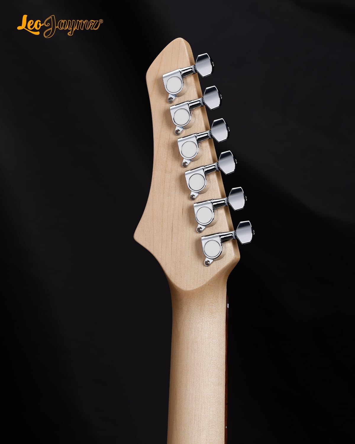 Leo Jaymz TL Style Electric Guitar with US Flag Design - High Gloss Mahogany Body and Hard Maple Neck - High Transparent Acrylic Pickguard (US Flag)