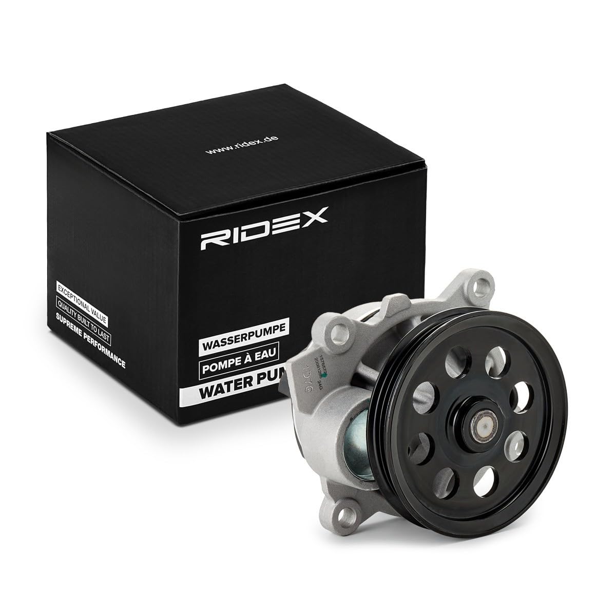 RIDEX 1260W0947 Bomba de agua mecánico con junta Compatible con FORD S-Max Mk2 CJ, WA6