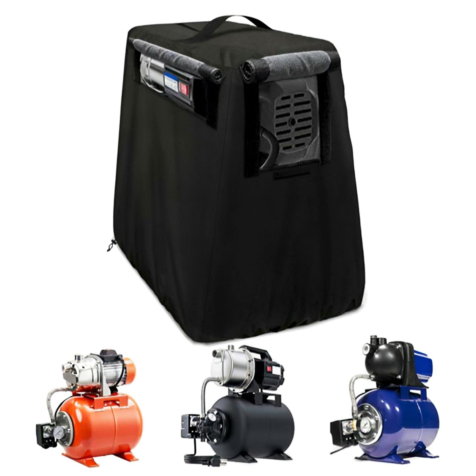 Housse De Protection Pour Pompe À Eau D'Extérieur - Protecteur Imperméable Pour Usage Intensif - Housse De Protection Pour Pompe À Eau Avec Poignée 74 X 48 Cm,Pour La Maison L Extérieur Le Jardin L Ar