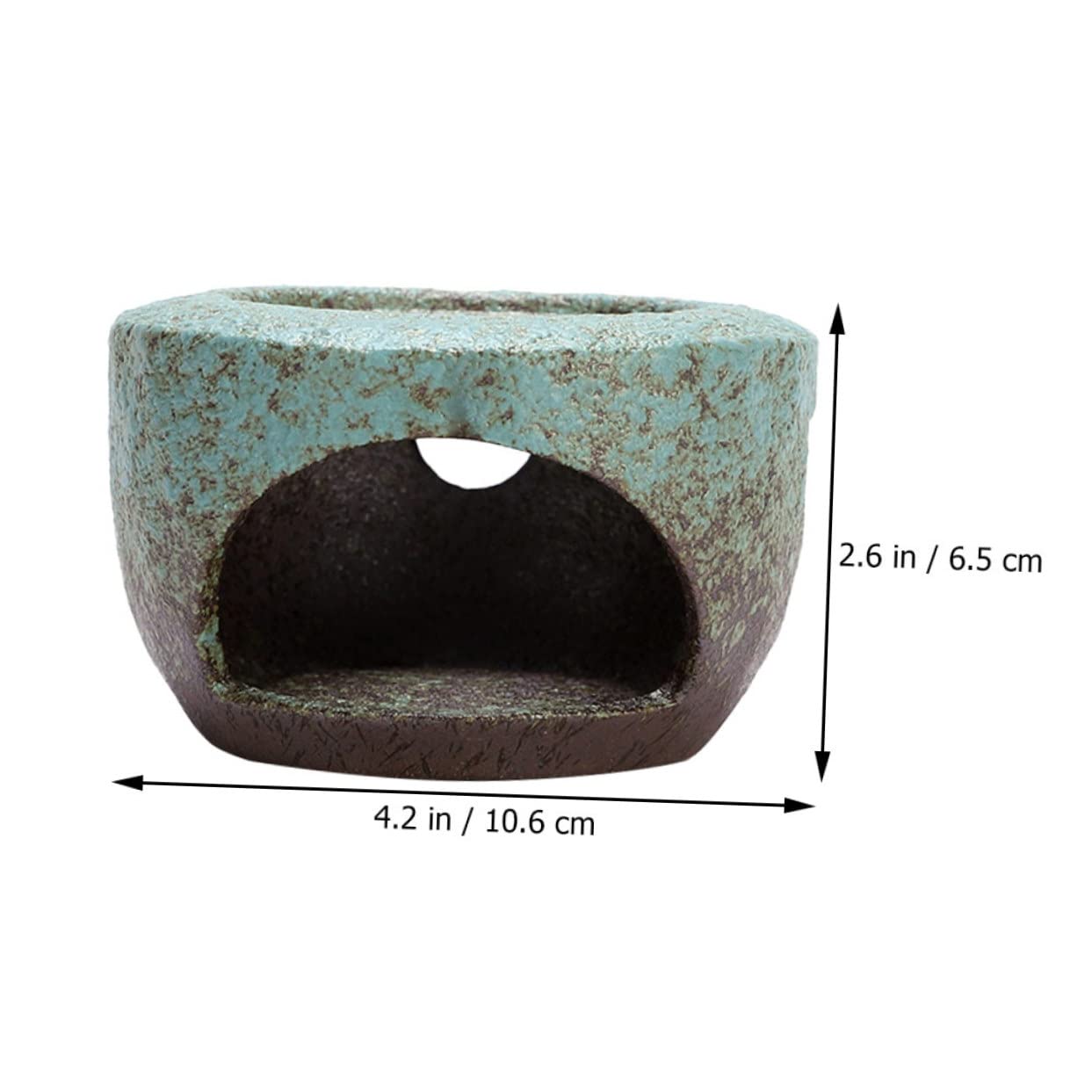 Cabilock Ceramic Teapot Warmer Base Heat Resistant Japanese Style Tea Heating Tool for Home Use Compact and Design Enhances Decor Convenient for Daily Tea Enjoyment