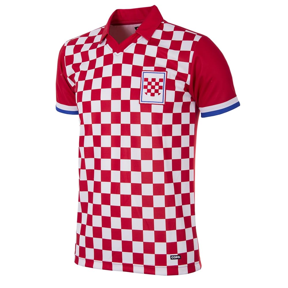 COPA - Kroatien 1990 - Retro Fußballtrikot - Herren - Rot - Weiß