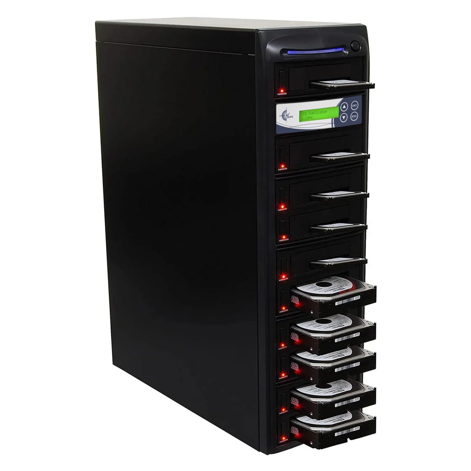 EZ DUPE 1 to 9 SSD HDD Hard Drive Tower Duplicator - 9GB/Min H09HSATB