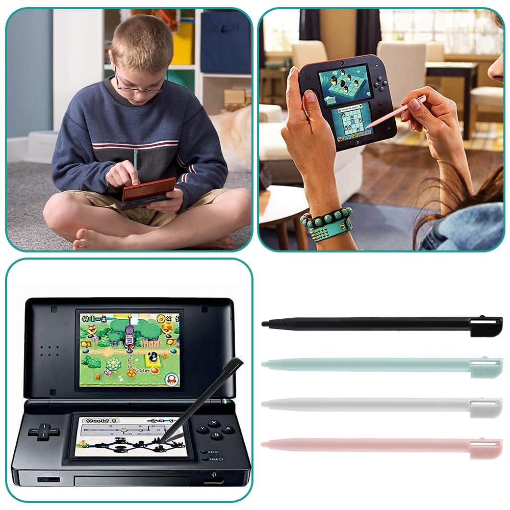 Lot de 4 stylets pour NDSL, Nintendo DS Lite, stylet pour NDS DS Lite, DSL, NDSL, Console de jeu, Stylet en plastique