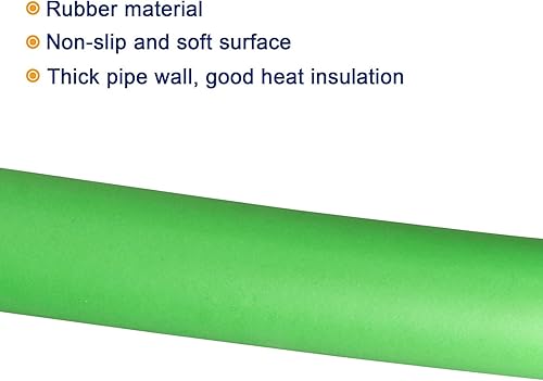 Miniatura 3 de MECCANIXITY Mangos de mango de tubo de agarre de espuma 0.709 in ID 1.181 in OD 20" verde para utensilios, fitness, herramientas mango soporte