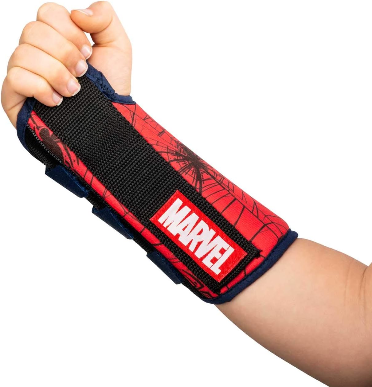 DonJoyDJO Advantage Comfort Wrist Brace for Youth/Kids Featuring Marvels Captain America, Spider-Man to aid sprains strains support tendonitis carpal tunnel - Spider-Man X-Small - Right