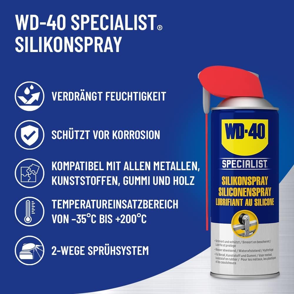 WD-40 Specialist Silikonspray Smart Straw 3x400ml