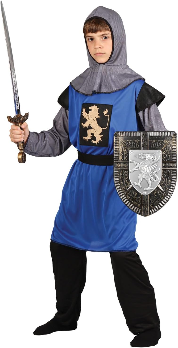 Wicked Costumes Boys Medieval Knight Fancy Dress Costume Medieval Warrior Crusader Soldier Outfit World Book Day Halloween