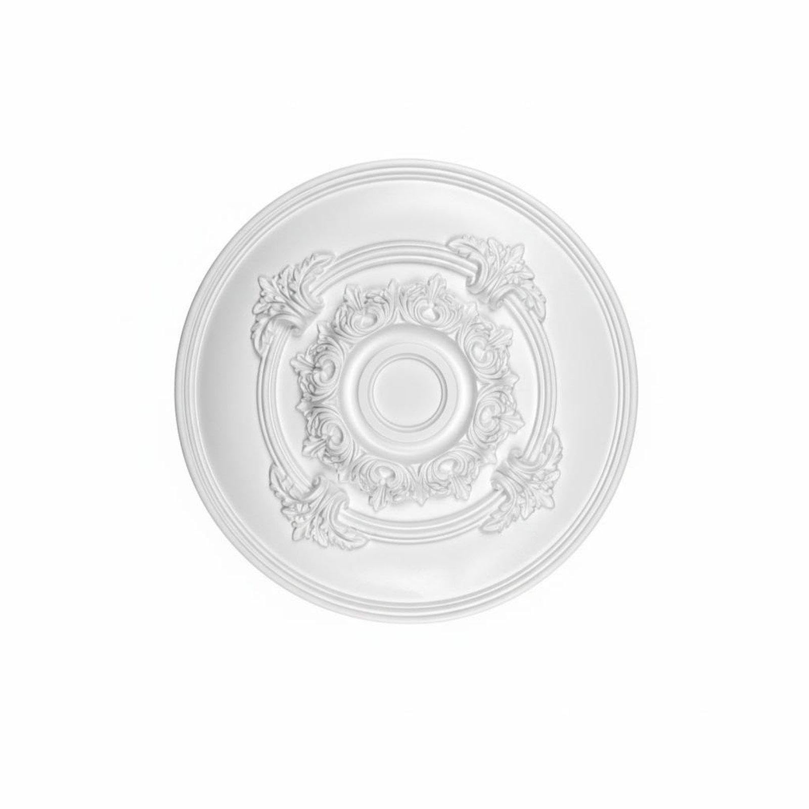 PU Overhead Medallion Fake Plaster Look French Style Overhead Medallion Ornate Floral Pattern Light Fixture Cover for Lamp Installation, Living Room|Home & Garden| Lamps Lighting & Ceilin-image-22