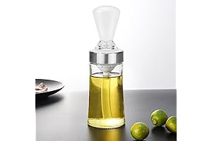 Strongholden Glass Oil Dispenser Bottle for Kitchen with Brush: Craft Culinary Masterpieces