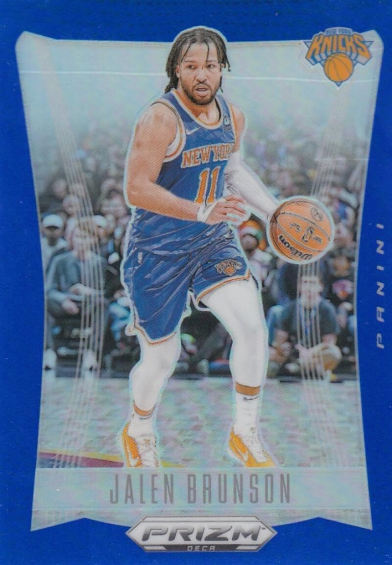 Basketball Trading Card 2023-24 Panini Prizm Deca Prizms Blue #107 Jalen Brunson NM Near Mint 115/149 Knicks