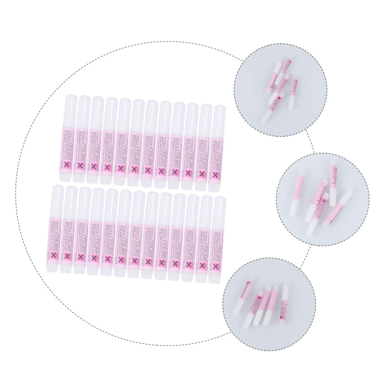 75pezzi Colla Per Unghie Artificiale Adesivo Per Nail Art Asciugatura Rapida Per Manicure Professionale e Uso Personale Collo Accesso Facile Alta Adesività Per Unghie False