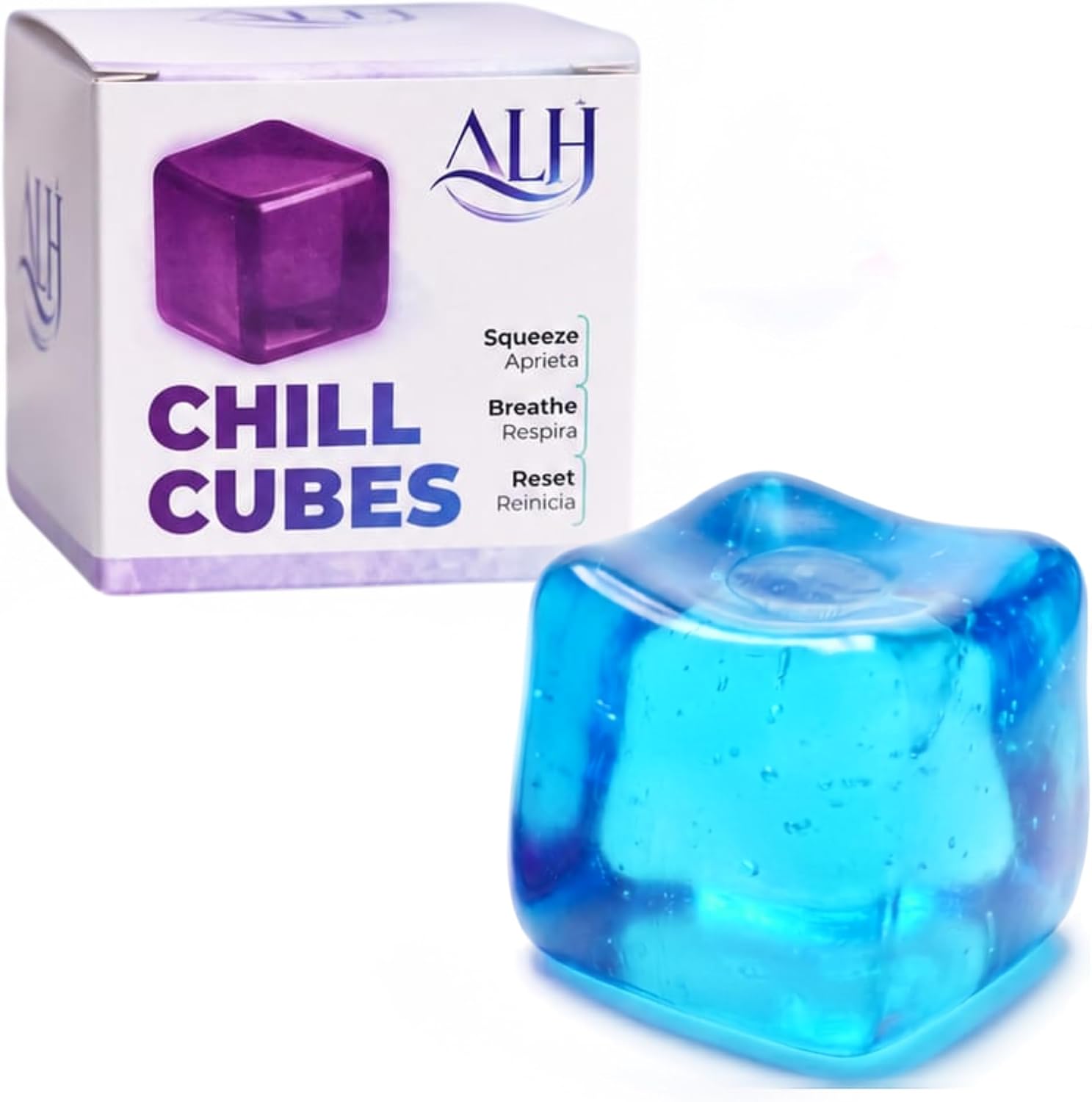 ALH Chill Cubes Premium Fidget Cube - Stress Cube with Slow Rebound - Silent Sensory Tool for Focus Sensory Tools for Office