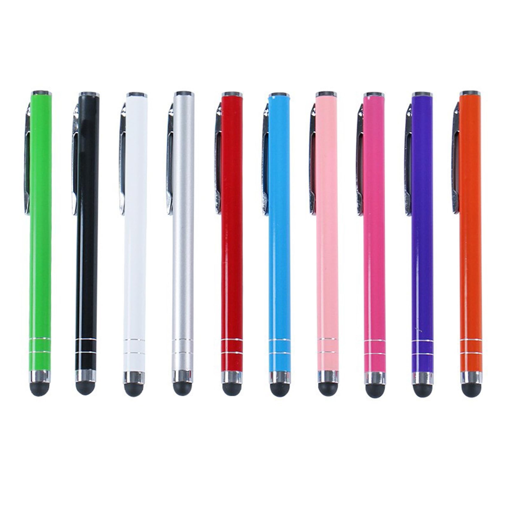 Stylus Pens for Touch Screens, Universal Capacitive Stylus Touch Screen Pens for Tablets, Smartphones, Samsung Galaxy and Other Smart Devices (10 Colors)