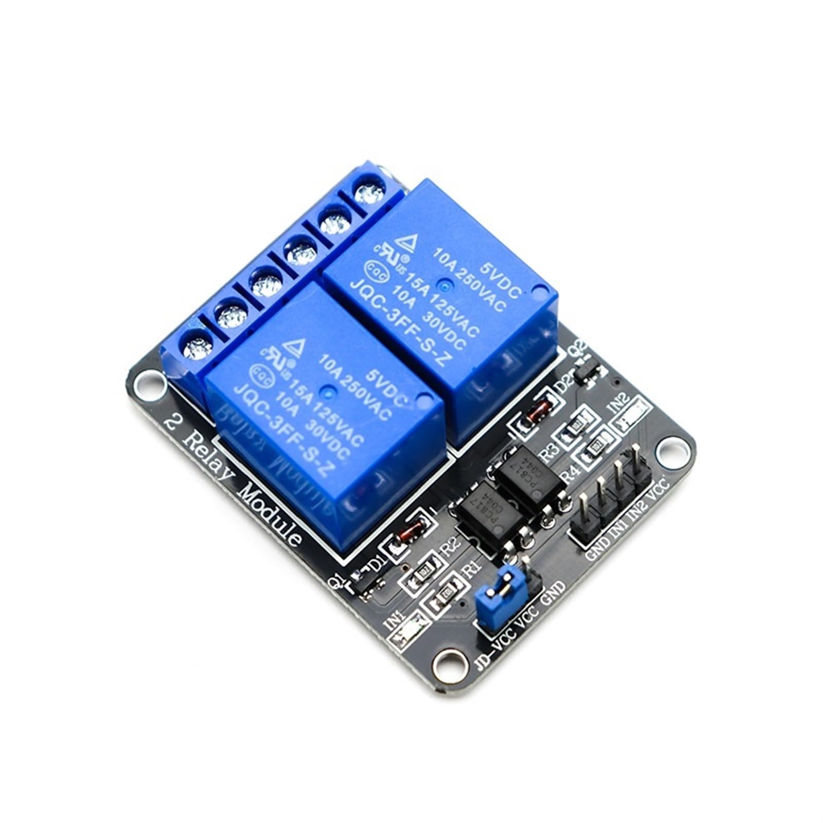 Moduł przekaźnikowy 5 V 12 V 24 V z wyjściem transoptora 1 2 4 6 8 16 Way 1 szt. (24 V, 6-drożny)