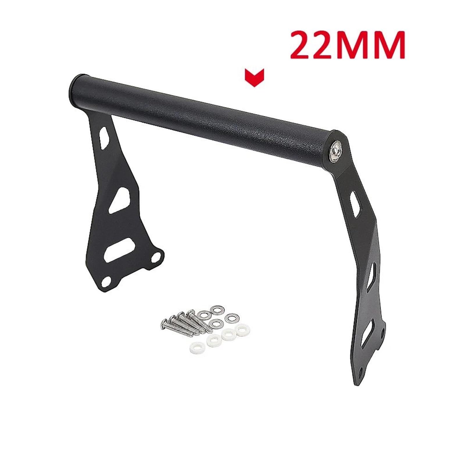 Porte Téléphone Moto Support De Pare-Brise De Moto pour Téléphone Portable, Plaque De Navigation GPS pour Royal pour Enfield pour Himalayan 2016-2020(B and 12mm)