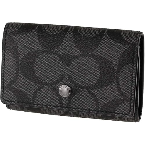 Coach Women`s Five Ring Key Case In Signature Canvas